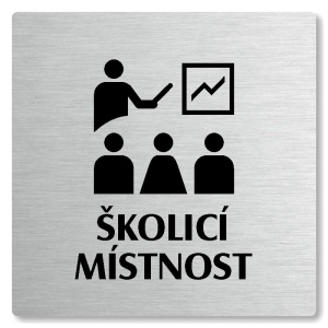 Školicí místnost, 100x100mm, stříbrná, Nevada